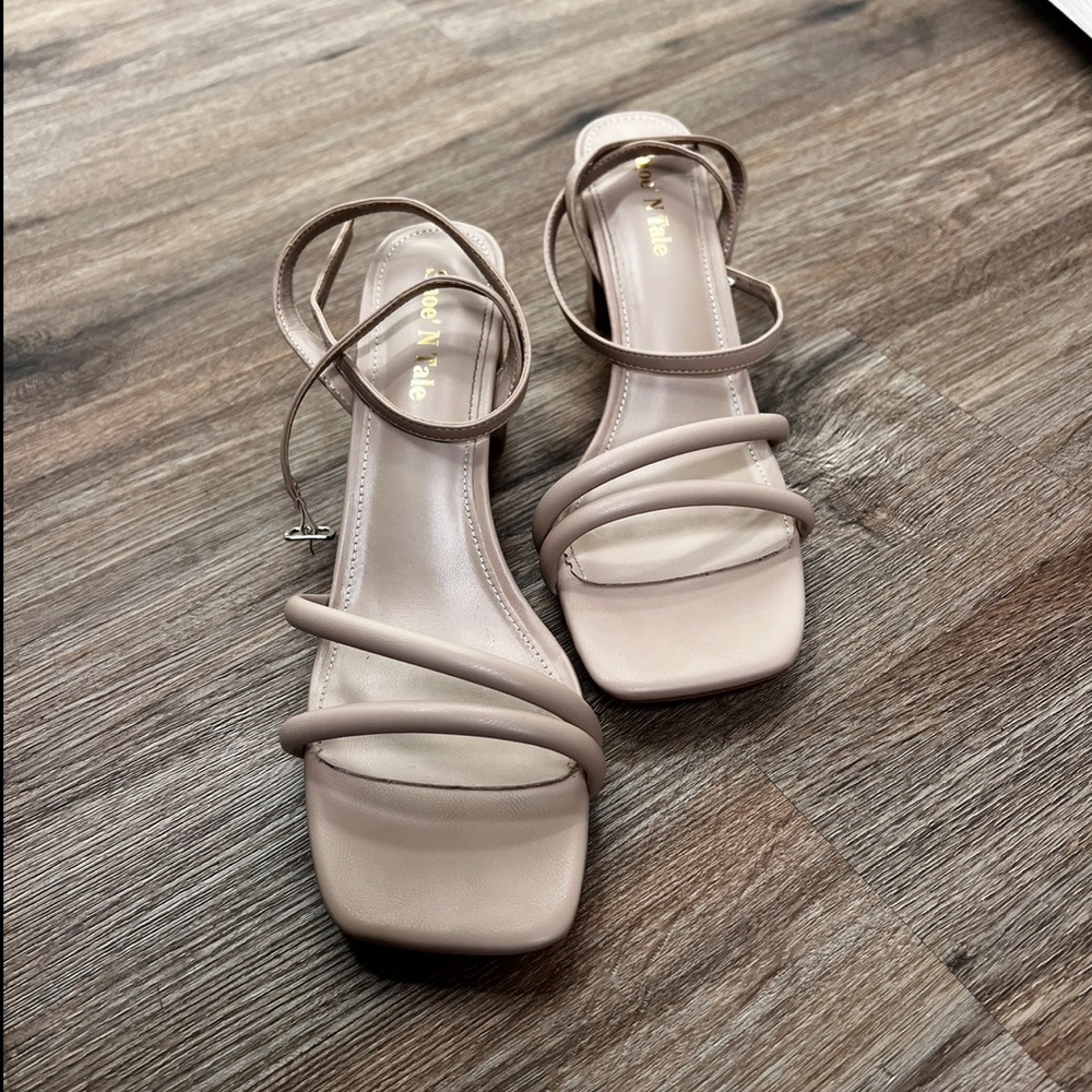 Shoe N’ Tale Strappy Heels with Square Toe - Picture 3 of 6